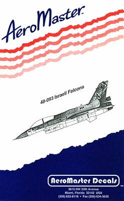 AeroMaster 48-093 Israeli Falcons (F-16)