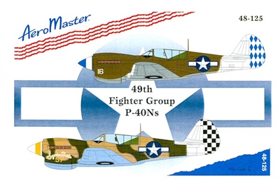 AeroMaster 48-125 49th Fighter Group P-40N's