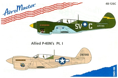 AeroMaster 48-126 Allied P-40N's, Part I