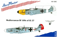 AeroMaster 48-128 Mediterranean Bf 109s of JG 27