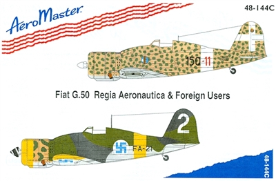 AeroMaster 48-144 Fiat G.50 Regia Aeronautica & Foreign Users