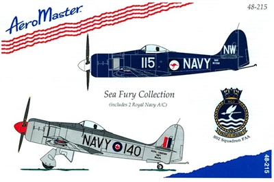 AeroMaster 48-215 Sea Fury Collection (includes 2 Royal Navy A/C)