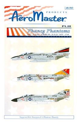 AeroMaster 48-503 - Phancy Phantoms, Part III (VF-154 / VMFA-312 / VF-74)