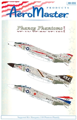 AeroMaster 48-555 - Phancy Phantoms, Part VI (VF-11 / VF-84 / VF-101)