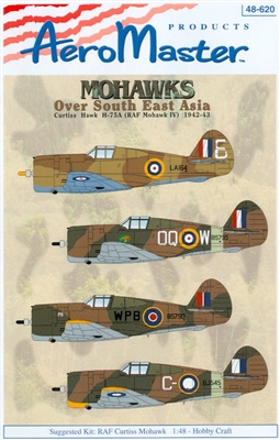 AeroMaster 48-620 Mohawks over South East Asia (Curtiss Hawk H-75A (RAF Mohawk IV) 1942-43)