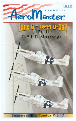 AeroMaster 48-647 - P-51D Mustangs Invasion Stripes, Part II (June 6th 1944 D-Day)