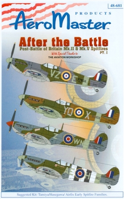 AeroMaster 48-681 - After the Battle, Part I (Post-Battle of Britain Mk II & Mk V Spitfires)