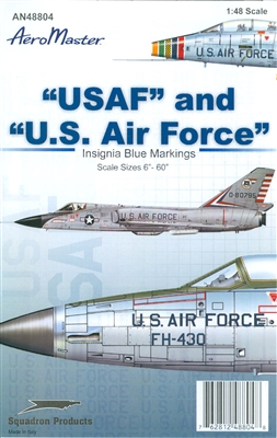 AeroMaster 48-804 - "USAF" and "U.S. Air Force" (Insignia Blue Markings)