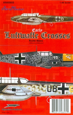 AeroMaster 48-805 Early Luftwaffe Crosses (Scale Sizes 600mm - 2000mm)