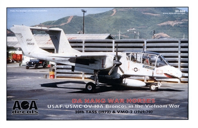 AOA Decals 32-008 - Da Nang War Horses, USAF/USMC OV-10A Broncos in the Vietnam War