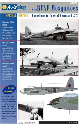 Aviaeology AOD24011 - More RCAF Mosquitoes:  Canadians in Coast Command #3, 404 Squadron