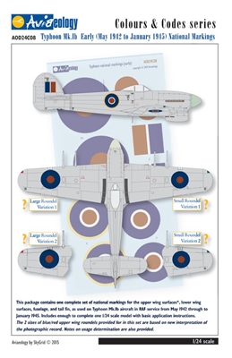 Aviaeology AOD24C08 - Typhoon Mk Ib Early National Markings