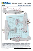 Aviaeology AOD32S04 - Hurricane Airframe Stencil / Data Series, Part 1