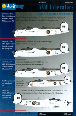 Aviaeology AOD48001 - ASW Liberators, Part 1 (Canadian Sub Hunters)