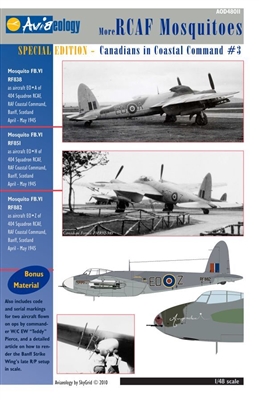 Aviaeology AOD48011 - More RCAF Mosquitoes:  Canadians in Coastal Command #3, 404 Squadron