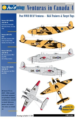 Aviaeology AOD48035 - Venturas in Canada 4:  Post WWII RCAF Venturas - B&G Trainers & Target Tugs