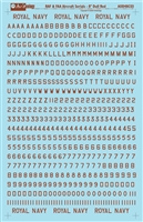 Aviaeology AOD48C03 - RAF & FAA Aircraft Serial Number Characters:  8" Dull Red