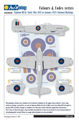 Aviaeology AOD48C08 Typhoon Mk Ib Early National Markings