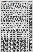 Aviaeology AOD48C22m - Tail Codes for WWII Imperial Japanese Navy Aircraft:  280 mm Black