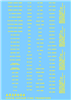 Archer AR32004Y - Generic US Aircraft Data Stencils (Yellow)