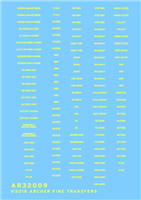 Archer AR32009Y - Generic Grumman Style Data Stencils (Yellow)