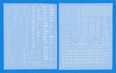 Archer AR35001W - US Military Vehicle Markings and Labeling (White)