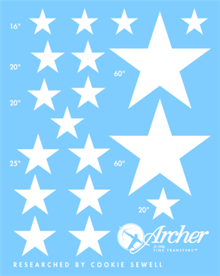 Archer AR35022W - Stars for Shermans (White)