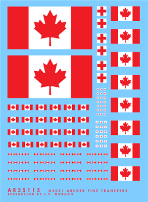Archer AR35115 - Canadian Flags and Medic Crosses