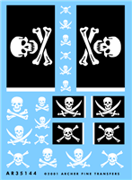 Archer AR35144 - Jolly Roger Flags and Skull and Crossbones Insignias