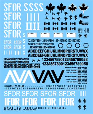 Archer AR35152 - Canadian IFOR / SFOR Markings