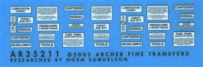 Archer AR35211 - US Interior Placards (White)