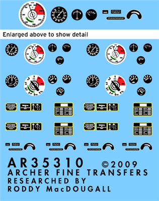 Archer AR35310 - Sd.Kfz. 251/1 Instruments and Placards