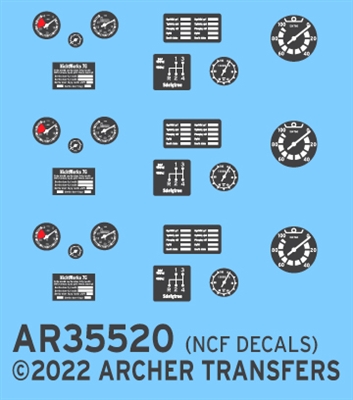 Archer AR35520 - Schwimmwagen, Kubelwagen and Kettenkrad Instruments and Placards