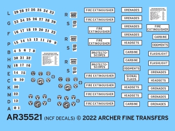 Archer AR35521 - M8 Light Armored Car Instruments and Placards