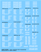 Archer AR77019 - U.S. D-Day Shipping Stencils for Halftracks and Armour other than Shermans