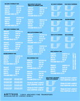 Archer AR77020 - U.S. D-Day Shipping Stencils for Shermans