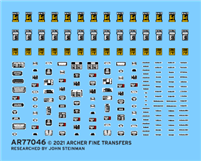 Archer AR77046 - German WWII Fire Extinguisher Placards and Bonus Interior Placards