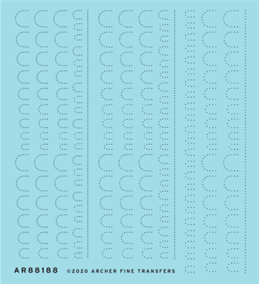 Archer AR88188 - Oblong Rivet Segments (1/48 scale)