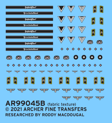 Archer AR99045B - Heer Uniform Patches for Armored Reconnaissance Troops (1/35)