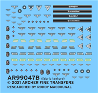 Archer AR99047B - German Early War Uniform Patches for Panzergrenadiers (1/35)