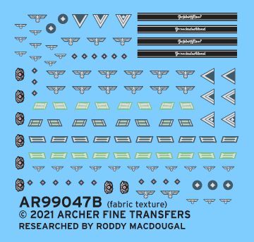 Archer AR99047B - German Early War Uniform Patches for Panzergrenadiers (1/35)