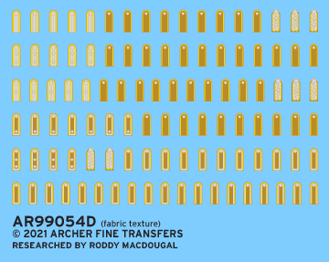Archer AR99054D - Afrika Korps Shoulder Boards for Reconnaissance Troops (1/35)