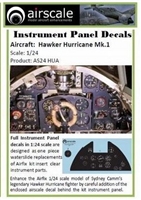 AirScale 24-HUA - Hawker Hurricane Mk 1 Instrument Panel Decals