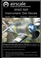 AirScale 24-RAF - WW 2 RAF Instrument Dial Decals