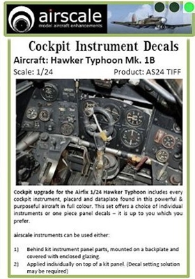 AirScale 24-TIFF - Typhoon Mk 1b Instrument & Placard Upgrade Set