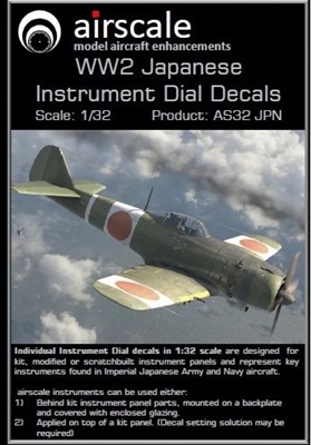 AirScale 32-JPN - WW2 Japanese Instrument Dial Decals