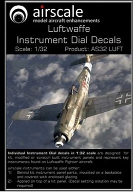AirScale 32-LUFT - WW2 Luftwaffe Instrument Dial Decals