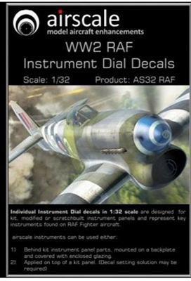 AirScale 32-RAF - WW2 RAF Instrument Dial Decals