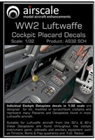 AirScale 32-SCH - WW2 Luftwaffe Cockpit Placards