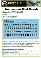 AirScale 32-USA - WW2 USAAF Instrument Dial Decals